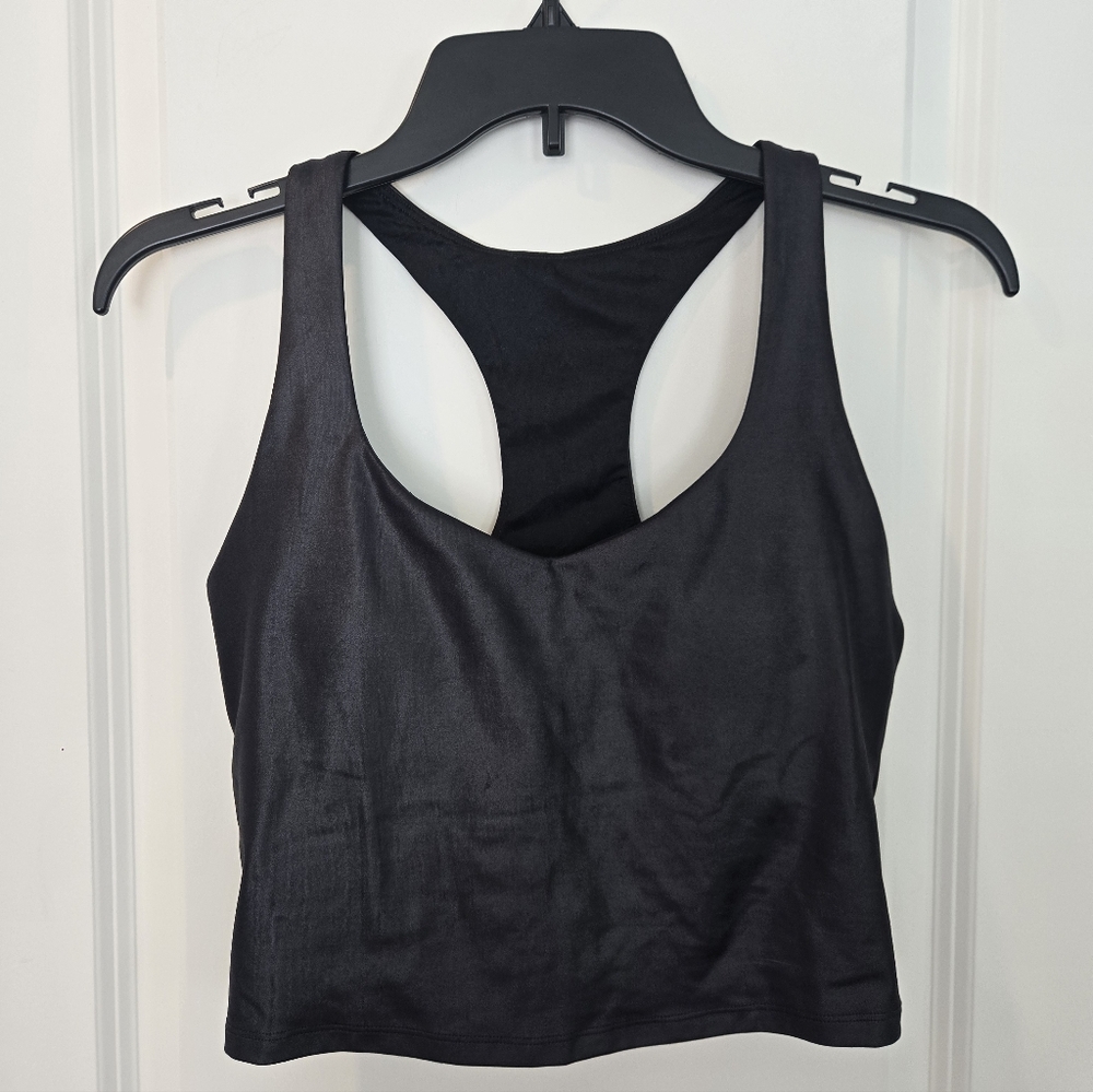 Fabletics Black Shine Sports Bra Size Small - Picture 2 of 7